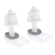 Yardwe 6 pezzi wc cerniera bulloni plastica bianco wc sedile cer