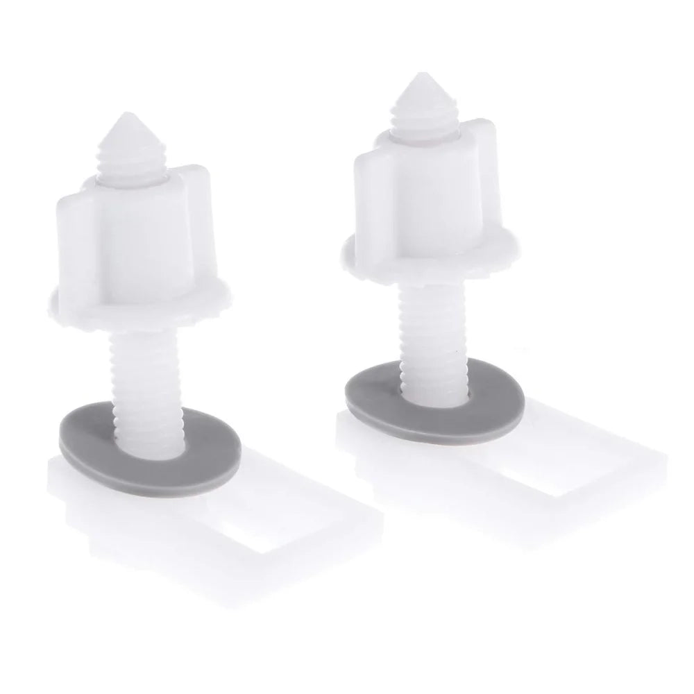 Yardwe 6 pezzi wc cerniera bulloni plastica bianco wc sedile cer