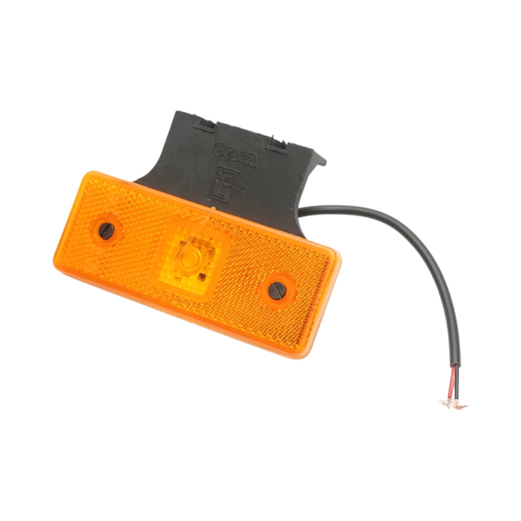 Luce di posizione laterale destra LED 12-24V gialla con supporto 110x42x7mm Breckner Germany
