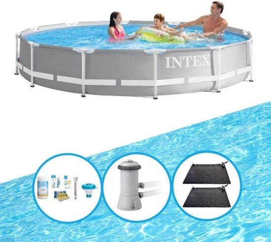Piscina a forma di prisma con struttura a forma di prisma - Offerta piscina - 366x76 cm