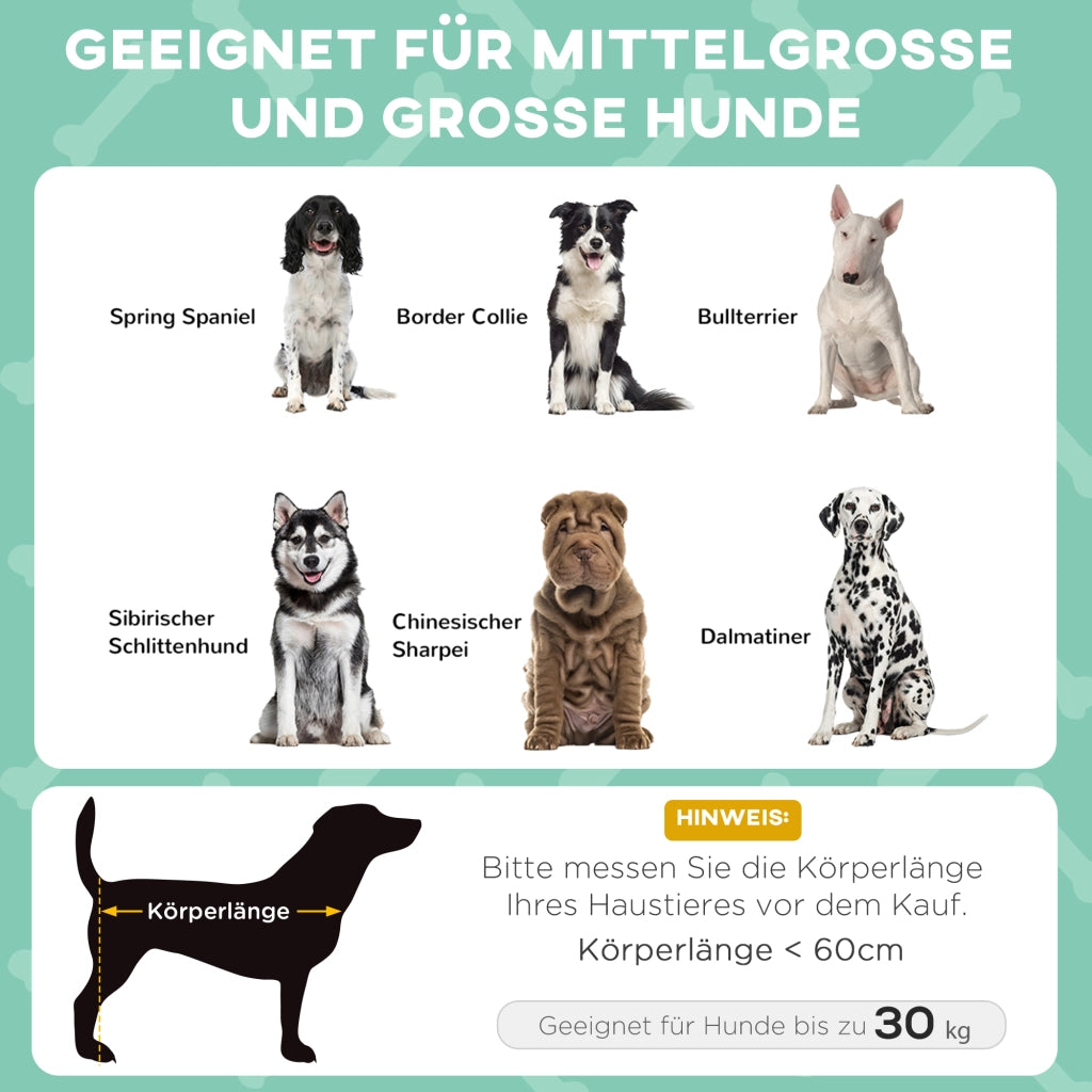 Cuccia per Cane con Tetto ¨C zephmum ¨C Grigio Chiaro 91x76x89 cm