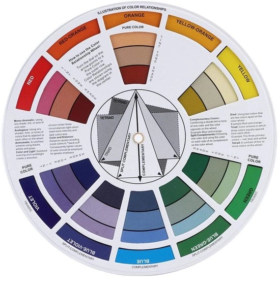 Strumento di colore per artisti - Pigmenti per tatuaggi - Diagramma per tatuaggi - Guida alle colori - Arte permanente del corpo - Accessori per tatuaggi