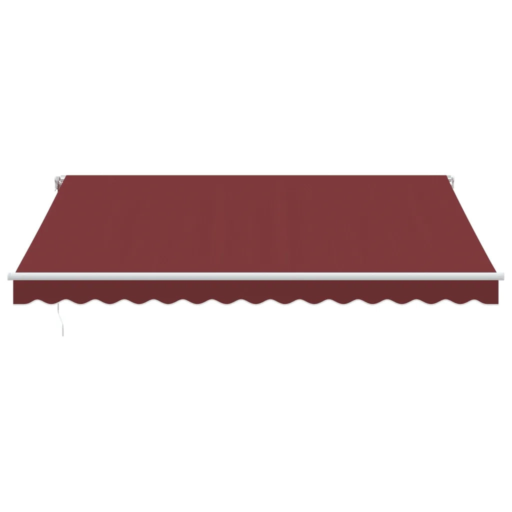 Tenda da Sole Retrattile Manuale Bordò 400x350 cm 3214982