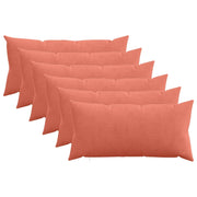 Federa 6 pcs HEERLEN Rosso Arancio 40 x 80 cm corduroy 909914