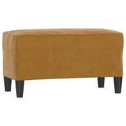 Panca Marrone 70x35x41 cm in Velluto CFW3872362