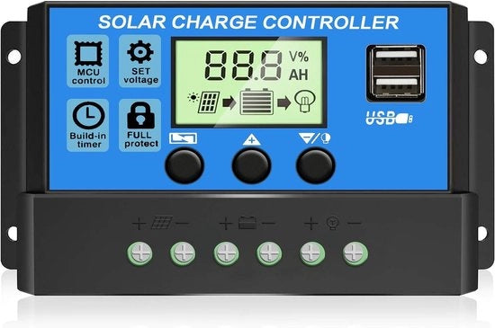 Regolatore di Carica Solare - 30A - Nero