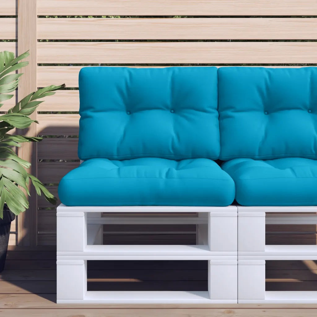 Cuscino per pallet | Cuscini per sedie Blu Chiaro 50x40x12 cm in Tessuto