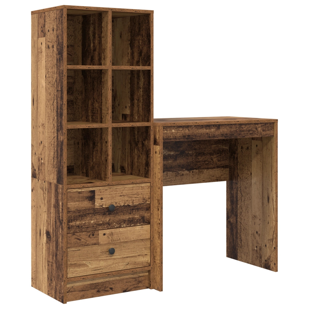 Scrivania con spazio di archiviazione Legno Vecchio Legno ingegnerizzato