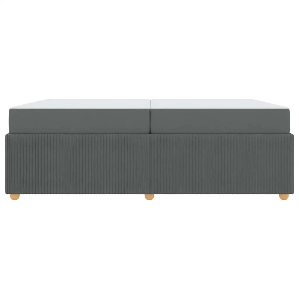 Struttura del letto Grigio scuro 200 x 200 cm Tessuto 3398432