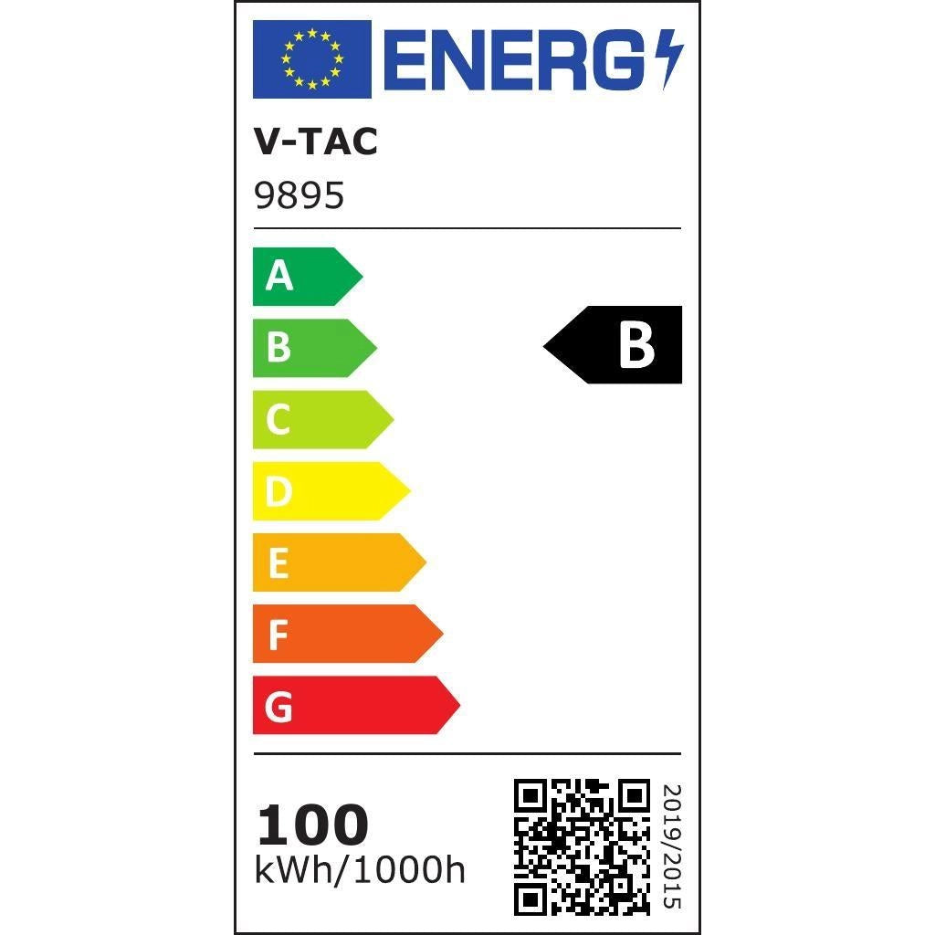 Faro LED V-TAC 100W 18500lm 6500K IP65 Nero VT-44105