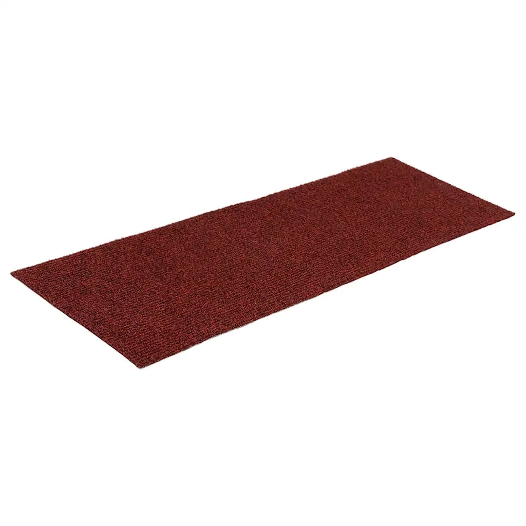 Tappetini per scale autoadesivi 30 pz 60x25 cm Bordeaux Rosso Rettangolari 3365707