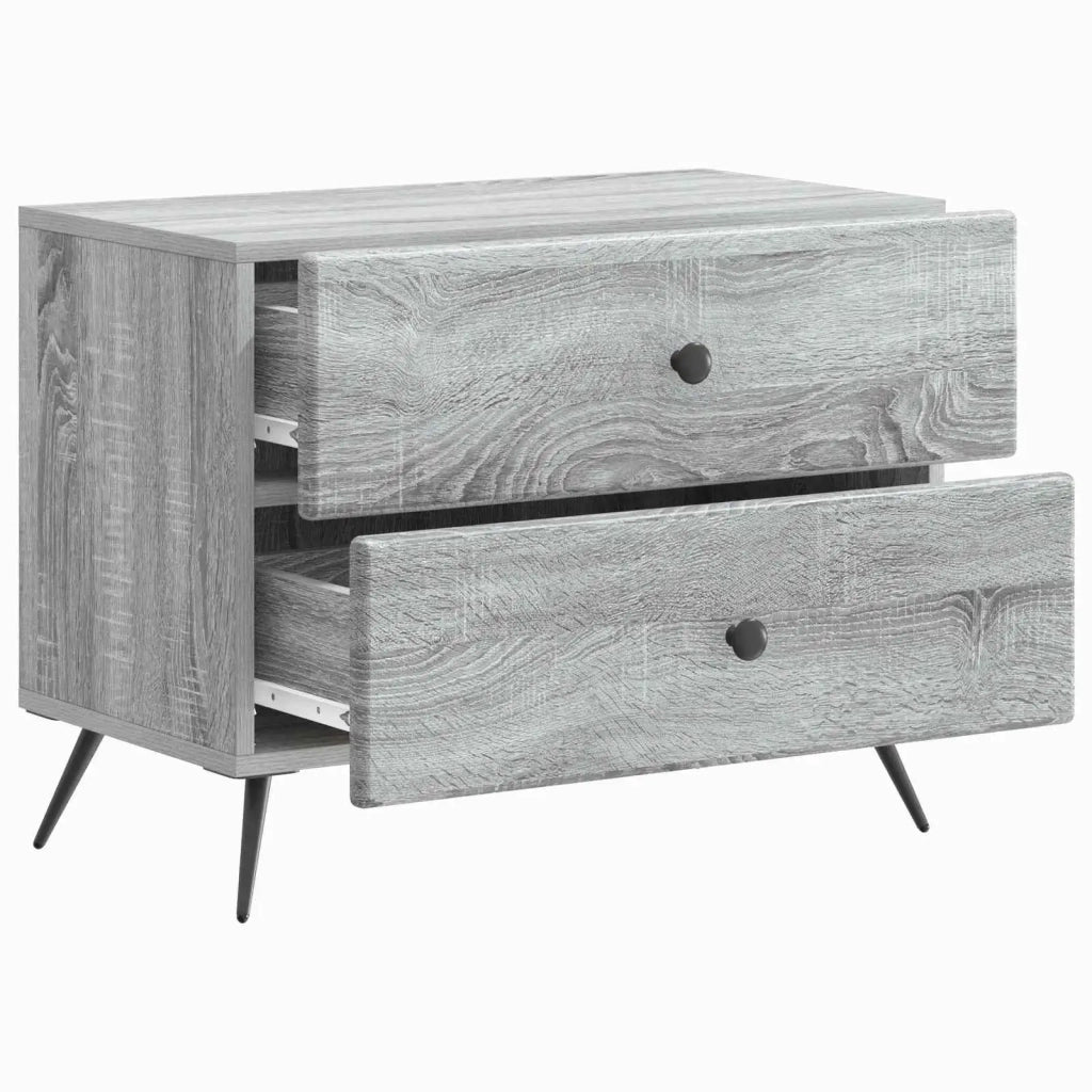 Armadio da Notte Grigio Sonoma 62 x 34,5 x 47,5 cm 895471
