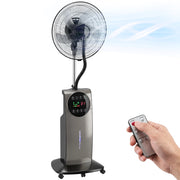 Ventilatore Nebulizzatore ¨C zephmum ¨C Serbatoio 3.1L, 3 Velocit¨¤, Ruote, Grigio
