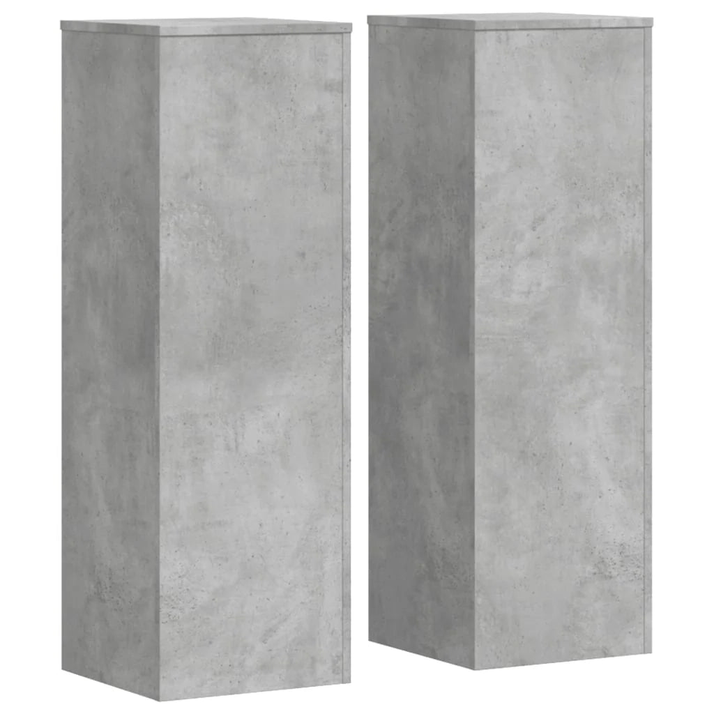 Portavasi mobili per fiori set da 2 legno ingegnerizzato grigio 02_0045334