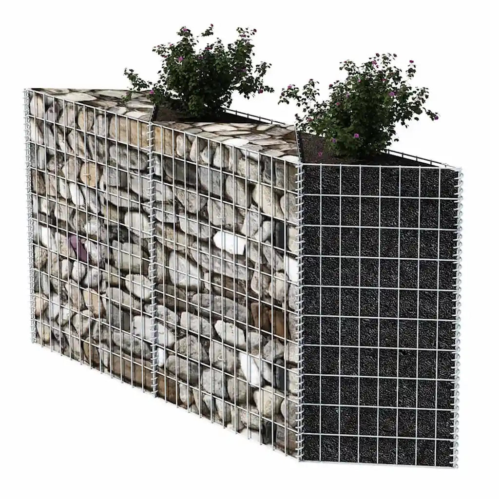 Gabbione in Rete in Acciaio Zincato 120x30x100 cm