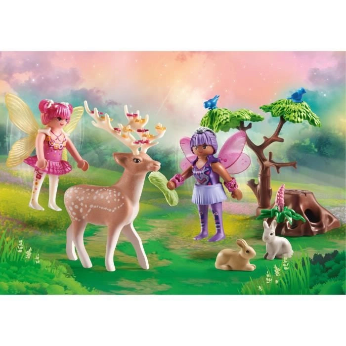PLAYMOBIL 71800 Duo di fate con animali della foresta