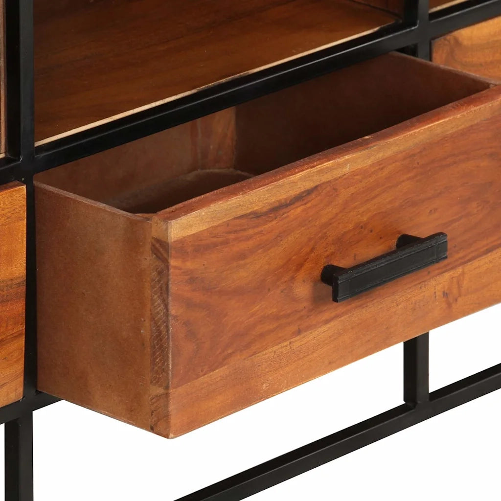 Mobile Porta TV 110x30x45 cm in Legno Massello di Acacia 327450