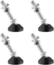 Set di livellatori universali 4 pezzi - Livellatori per mobili con superficie antiscivolo - Livellatori per macchinari pesanti - Livellatori con piedi in nylon universali - Capacità di carico 60 kg