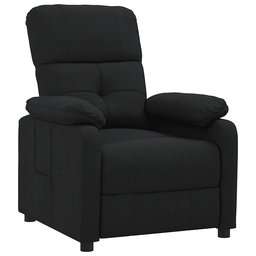 Poltrona Reclinabile Nera in Tessuto cod mxl 11695