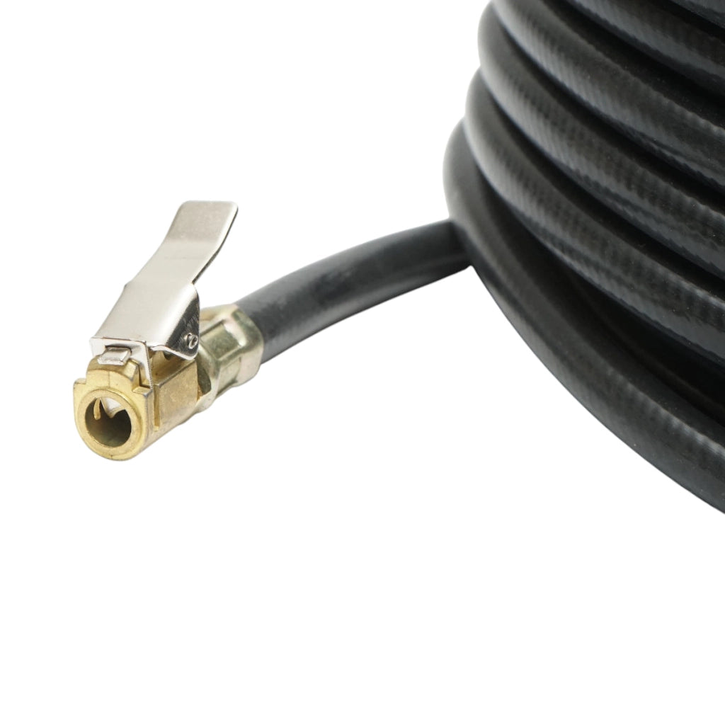 Tubo flessibile per compressore d'aria L = 12 m con raccordi per gonfiaggio pneumatici