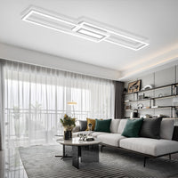 ZMH Lampada da soffitto plafoniera LED moderna 50W dimmerabile telecomando