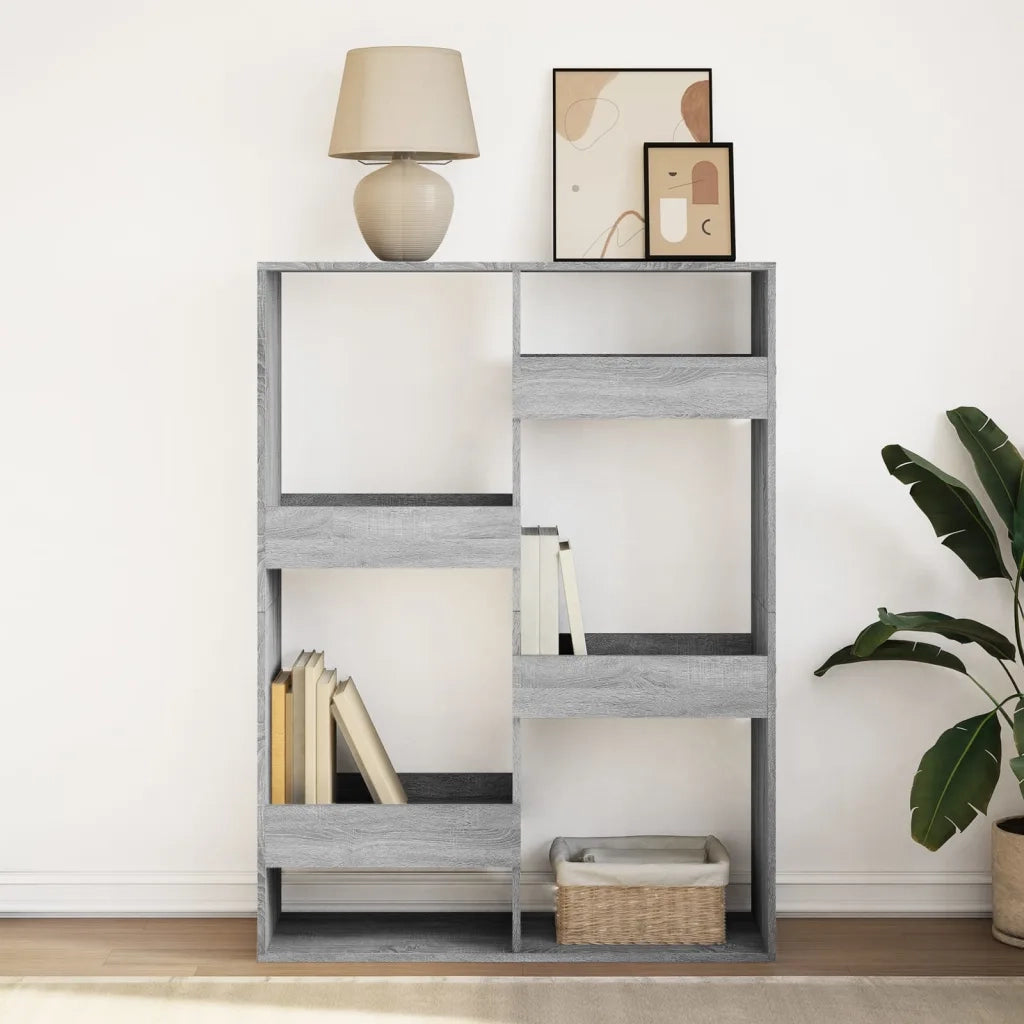 vidaXL Libreria Grigio Sonoma 100x33x135 cm in Legno Multistrato