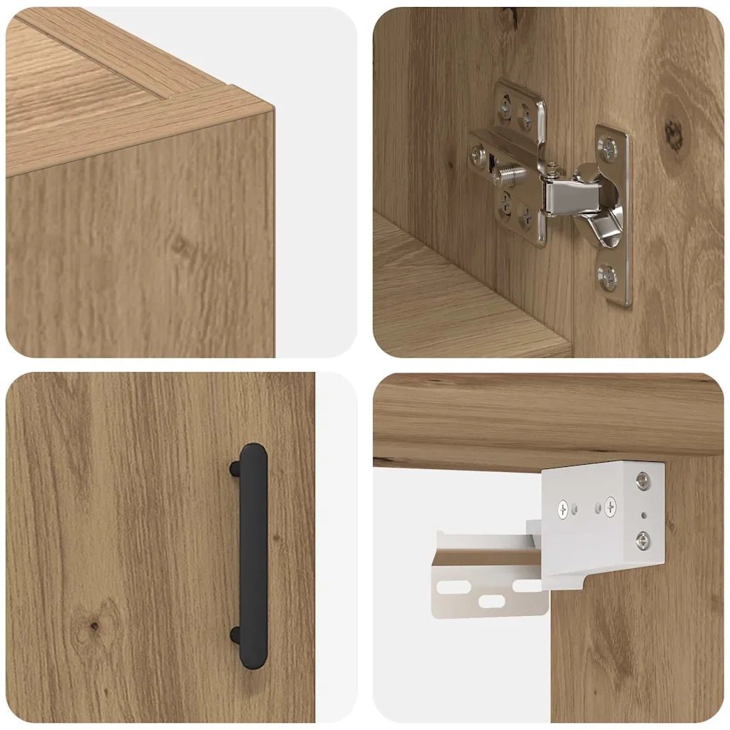Mobiletto a muro Rovere artigianale 60 x 31 x 70 cm