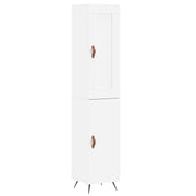 Buffet credenza cassettiera armadio mobile contenitore organizer cucina soggiorno salotto alto 34,5 x 34 x 180 cm legno ingegnerizzato bianco 02_0032306