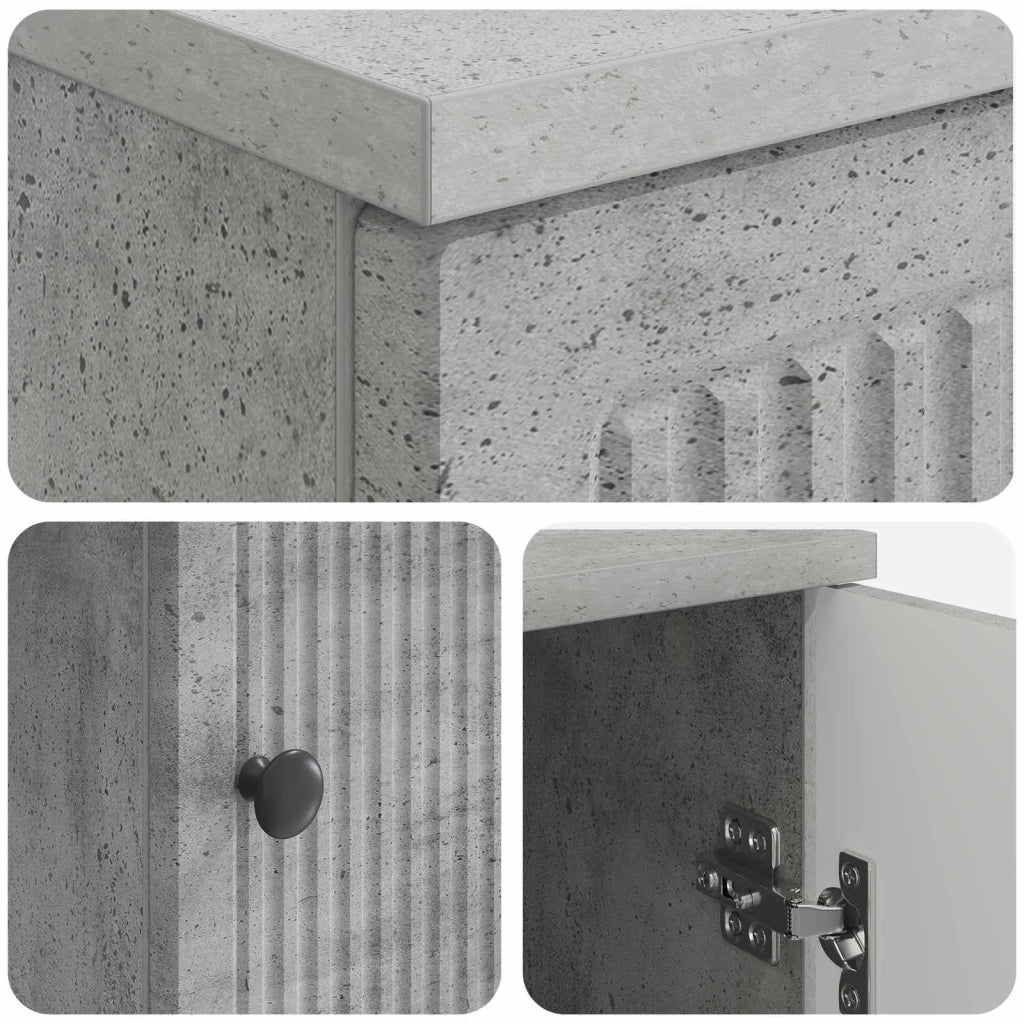Scrivania Grigio Cemento Legno ingegnerizzato