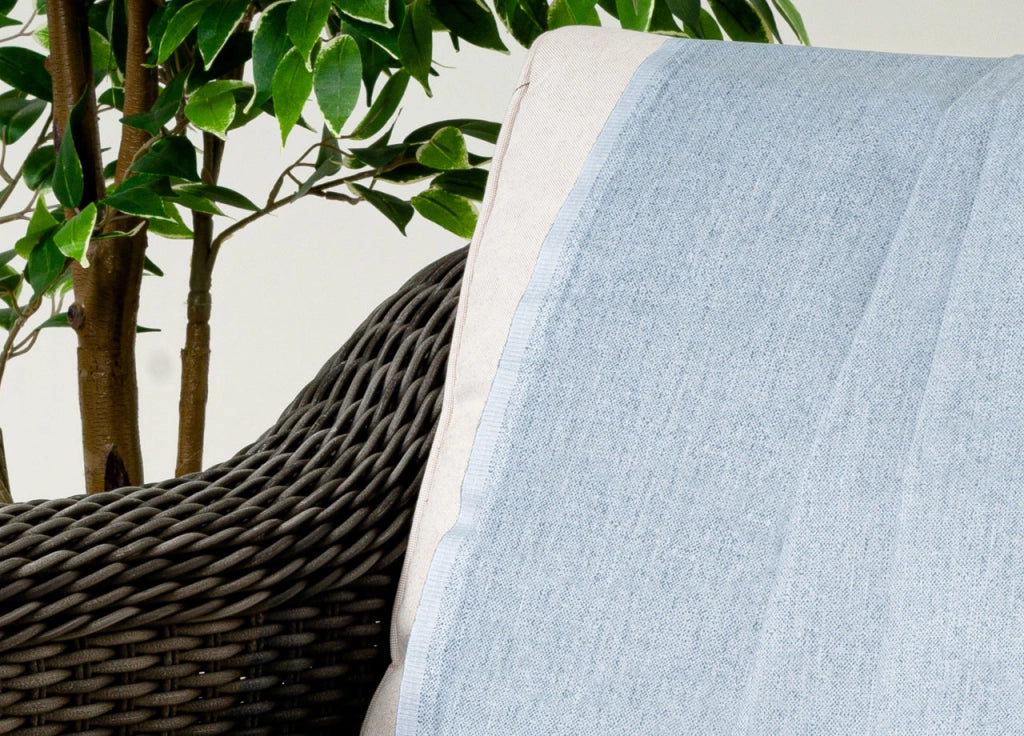Telo Arredo Granfoulard Copritutto Cotone Made Italy Vari Disegni Arredatutto Copriletto Multiuso - 1 Piazza - Tinta Unita Azzurro