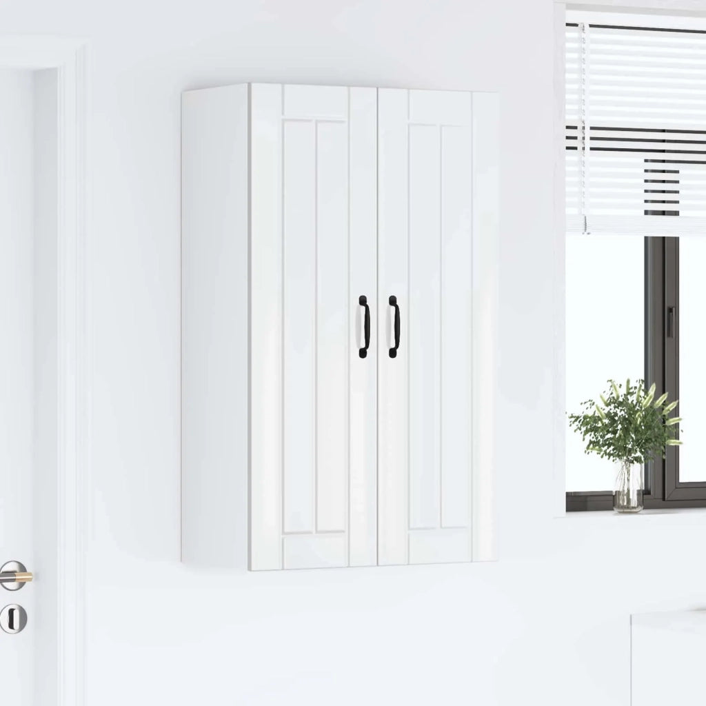 Armadietto a muro LUCCA Bianco Lucido 60 x 31 x 100 cm