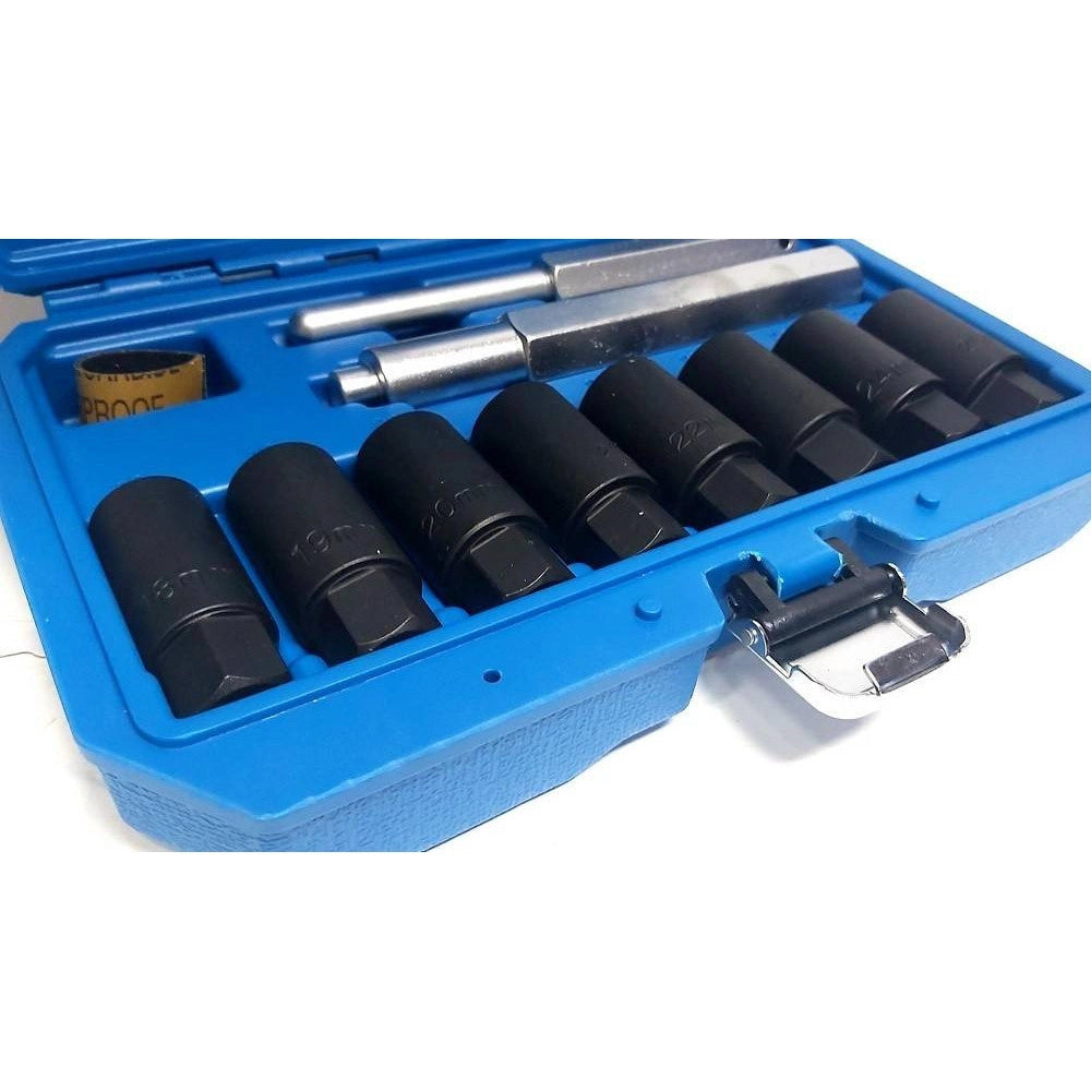 Trade Shop - Set 10pz Bussole Coniche Smontaggio Cerchi In Lega Bulloni Antifurto Kit Bussola -