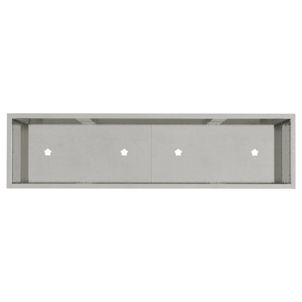 Pianter da Giardino Rialzato 100x26x82 cm in Acciaio Inossidabile