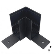 Trade Shop - Connettore Giunzione Angolare Nero Per Collegamento Binario Magnetico Da Esterno Gf-3-l -
