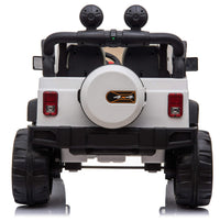 Macchina Elettrica per Bambini 2 Posti Maxi Fuoristrada 12V Happy Kids Bianca