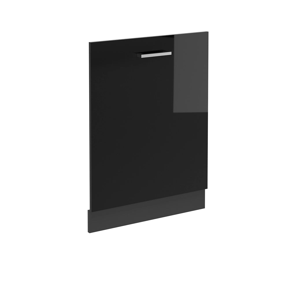 Pannello frontale della lavastoviglie R-Line Nero lucido/Antracite 60 cm senza piano di lavoro Vicco