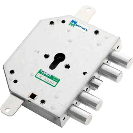 SERRATURA PORTE BLINDATE PER CILINDRO EUROPEO ART. 89C855 MOTTURA E60,5 Sx - MOTTURA