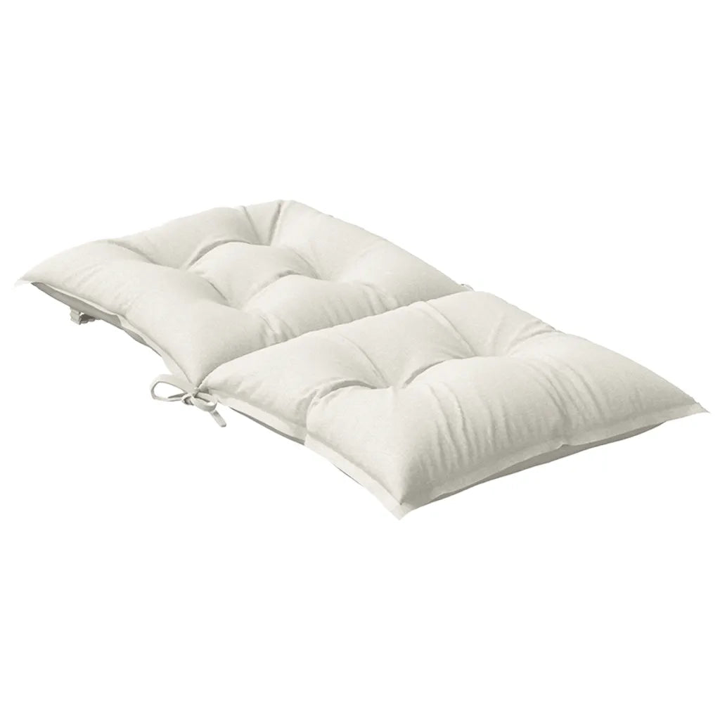 Cuscini Sedia Schiena Bassa 4 pz Crema MÃ©lange 100x50x7 Tessuto