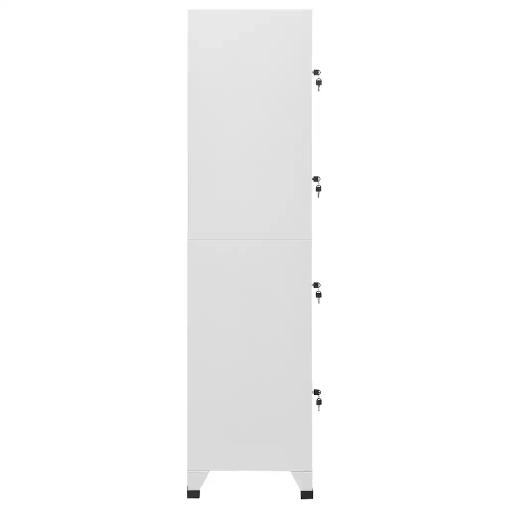 Armadietto a Chiave a 4 Scomparti 38x45x180 cm 244475