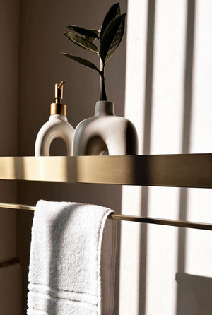 Mensola Da Bagno Sf01 45cm Gold Brush