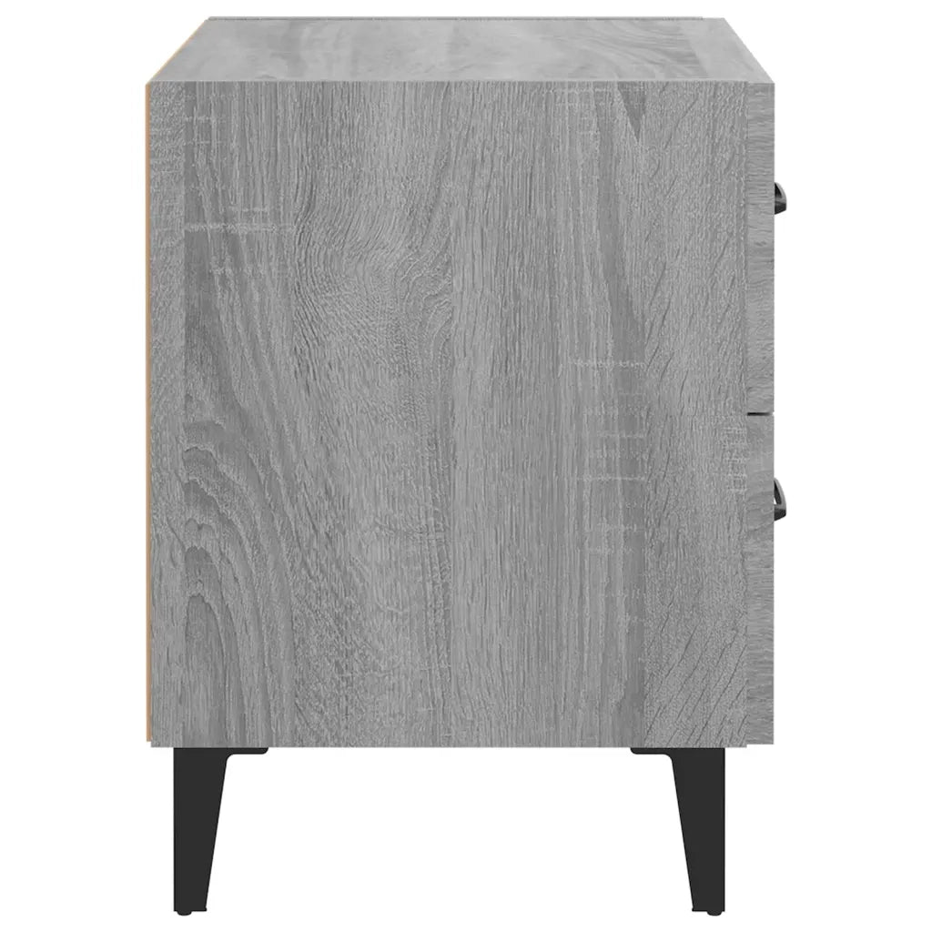 Comodino-Tavolino da notte Grigio Sonoma 40x35x47,5 cm 746590