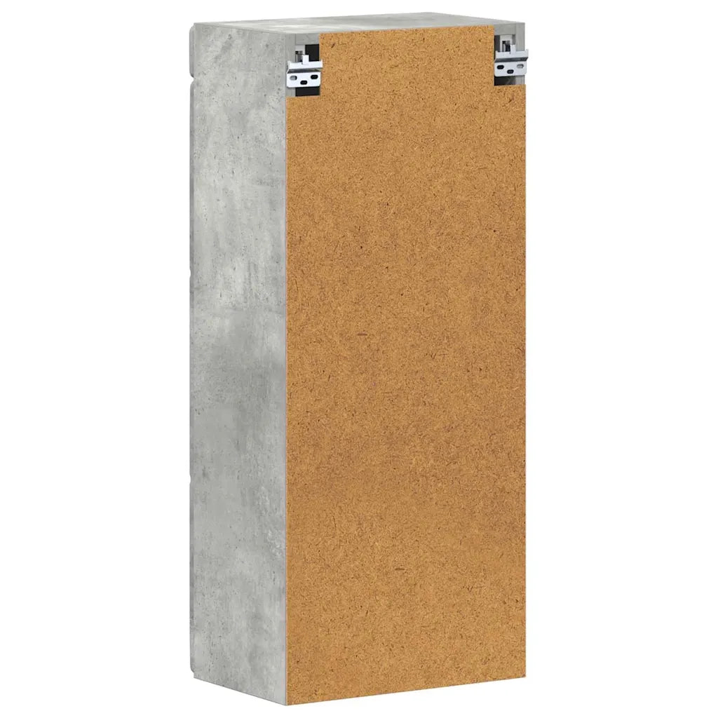 Armadio da Bagno | Mobile da Bagno a muro TULUM Grigio cemento 37 x 24,5 x 86 cm