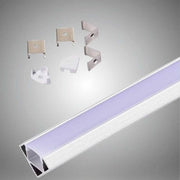 Trade Shop - Profilo In Alluminio Da 2mt Angolare Copertura Opaca Per Strip Led Strisce Al-06 -