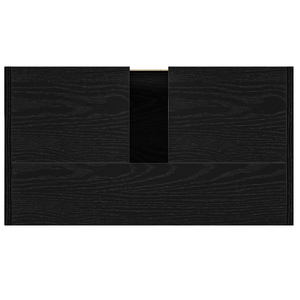 vidaXL Armadietto Bagno Rovere Nero 60x33x60 cm Legno Ingegnerizzato