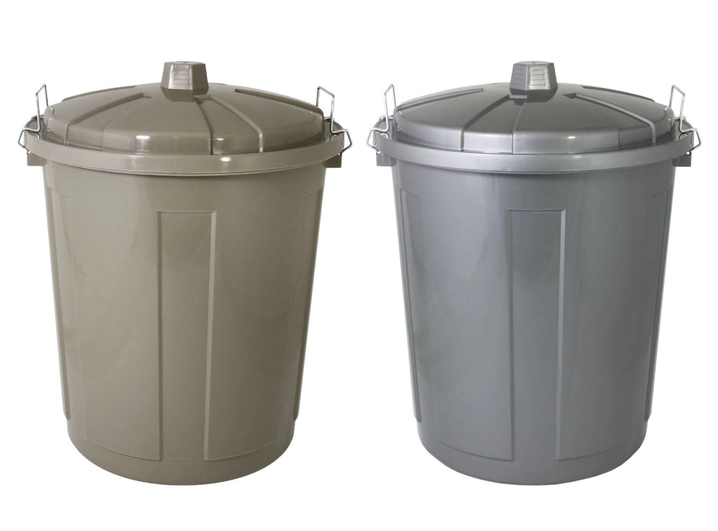 BIDONE PER RIFIUTI 'BIN' Ø 22,5xh 30 cm, 7 lt - Col. Silver