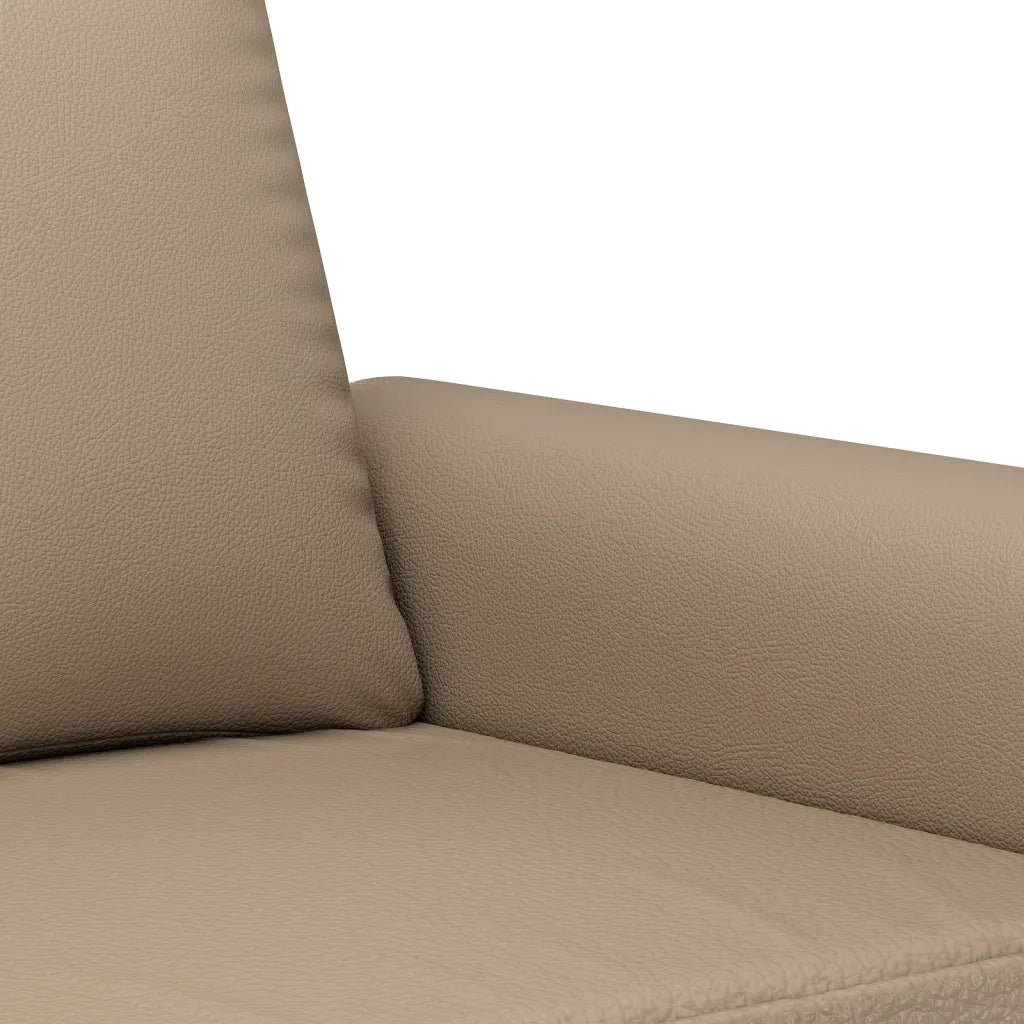 Set di Divani 3 pz con Cuscini cappuccino in Similpelle