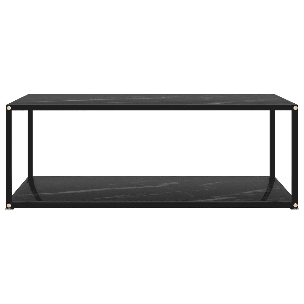 Tavolino da Salotto Nero 100x50x35 cm in Vetro Temperato 322900