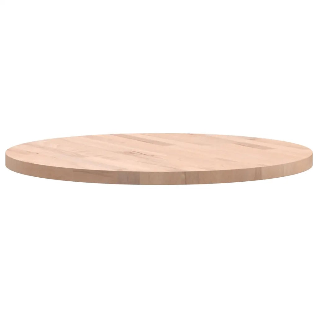 Piano per Tavolo Ø60x2,5 cm Rotondo in Legno Massello di Faggio 355916