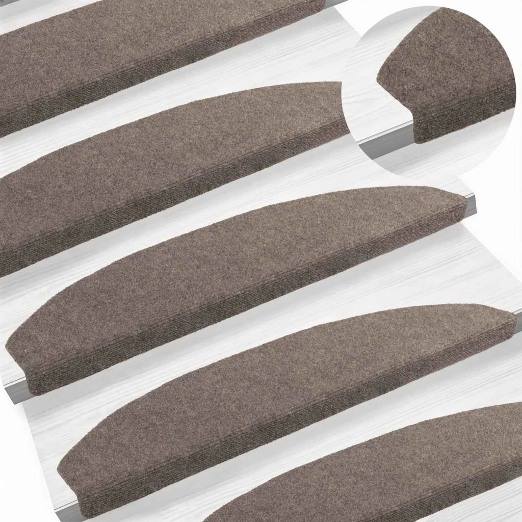 Tappetini per scale autoadesivi 15 pcs Moca 80 x 24,5 x 3,5 cm 42038673