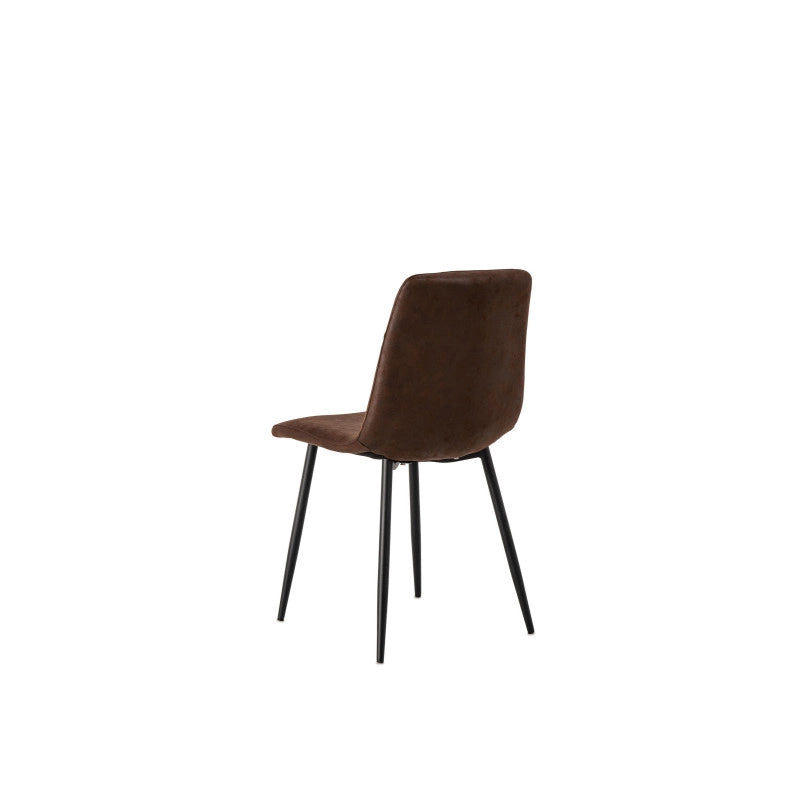 SEDIA IN SIMILPELLE Lea 48.5cm X 49cm H 88cm Stones